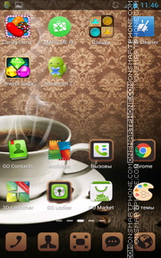 Coffee Dark tema screenshot