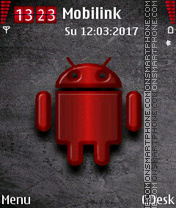 Red Android tema screenshot