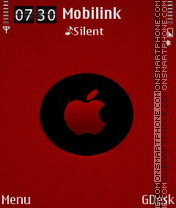 Red apple es el tema de pantalla