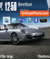 Porsche Turbo theme screenshot