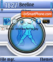 Aquarius QVGA tema screenshot