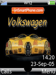 Volkswagen W12 Animated K810 Theme-Screenshot