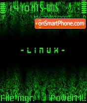 Linux Green Neon 01 Theme-Screenshot