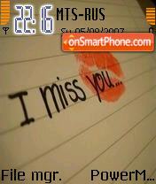 I Miss U tema screenshot