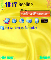 Yellow New tema screenshot