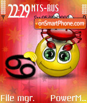 Emoticon Cancer 01 tema screenshot