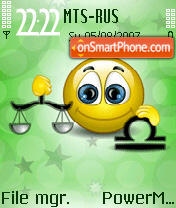 Emoticon Libra tema screenshot