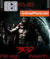Capture d'écran 300 Spartans thème