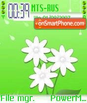 Abstract Green tema screenshot