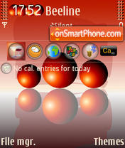 ZZ Three Spheres HBE tema screenshot