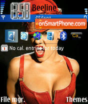 Pink Sexy Red tema screenshot