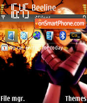 Saber theme screenshot