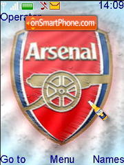 Capture d'écran Arsenal FC thème