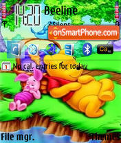 Sleeping Pooh tema screenshot