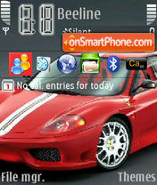 Capture d'écran Ferrari 360 thème