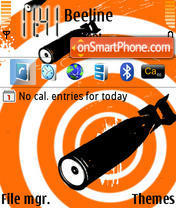 Orange Hypnoz tema screenshot