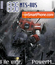 Capture d'écran Autobots thème