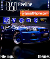 Nissan Skyline 01 theme screenshot