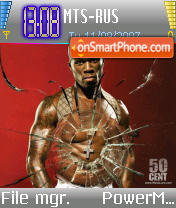 Скриншот темы 50 Cent v2