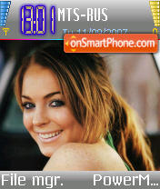 Lindsay Lohan theme screenshot