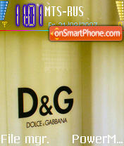 Dolche n Gabanna theme screenshot