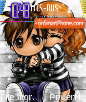 Hugs n Kisses tema screenshot