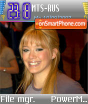 Hilary Duff v4 es el tema de pantalla