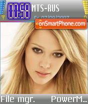 Hilary Duff v6 tema screenshot