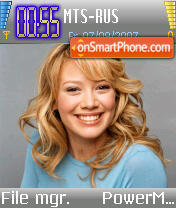 Capture d'écran Hilary Duff v8 thème