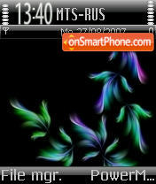 Digital Flowers tema screenshot