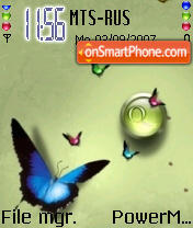 Butterfly Theme tema screenshot