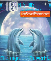 Скриншот темы Dolphins Dream