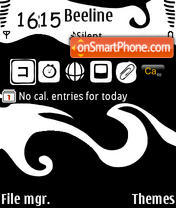 Black Cocktail tema screenshot