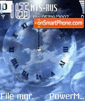 Animated Clock es el tema de pantalla