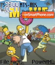 Скриншот темы Simpsons The Movie