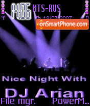 Dj Arian Mix theme screenshot