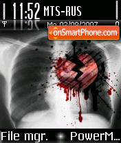 Broken Heart 01 tema screenshot