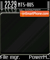 Simply BLACK 01 tema screenshot