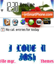 I Love Ujosh theme screenshot