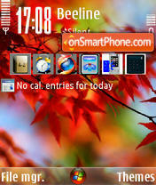 Capture d'écran Autumn Vista thème