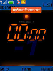 Digi Flash Clock es el tema de pantalla