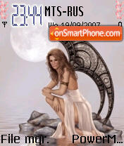 Moon Fairy 01 tema screenshot