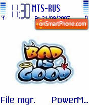 Bad Is Good tema screenshot