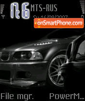 Black Bmw es el tema de pantalla