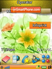 Orange Flower Theme-Screenshot