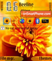 Sun Flower tema screenshot