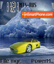 Ferrari On The Rocks 01 es el tema de pantalla