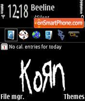 Korn 04 theme screenshot