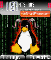 Capture d'écran Devil Linux thème