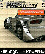 NFS Prostreet tema screenshot